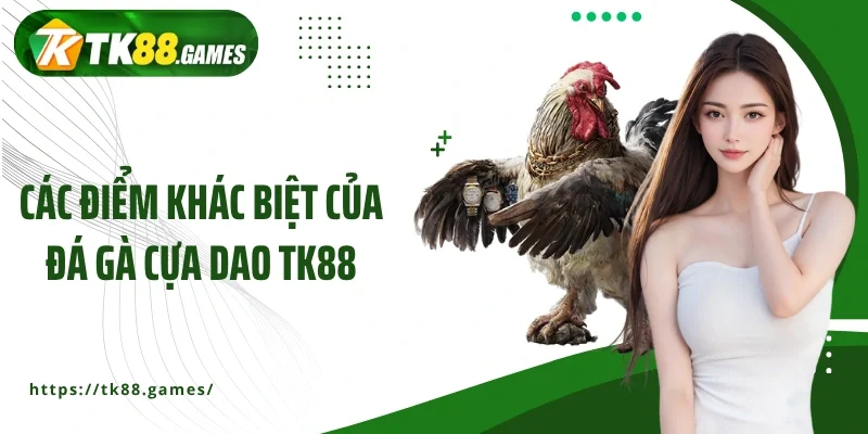 Các điểm khác biệt của đá gà cựa dao TK88